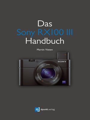 cover image of Das Sony RX100 III Handbuch